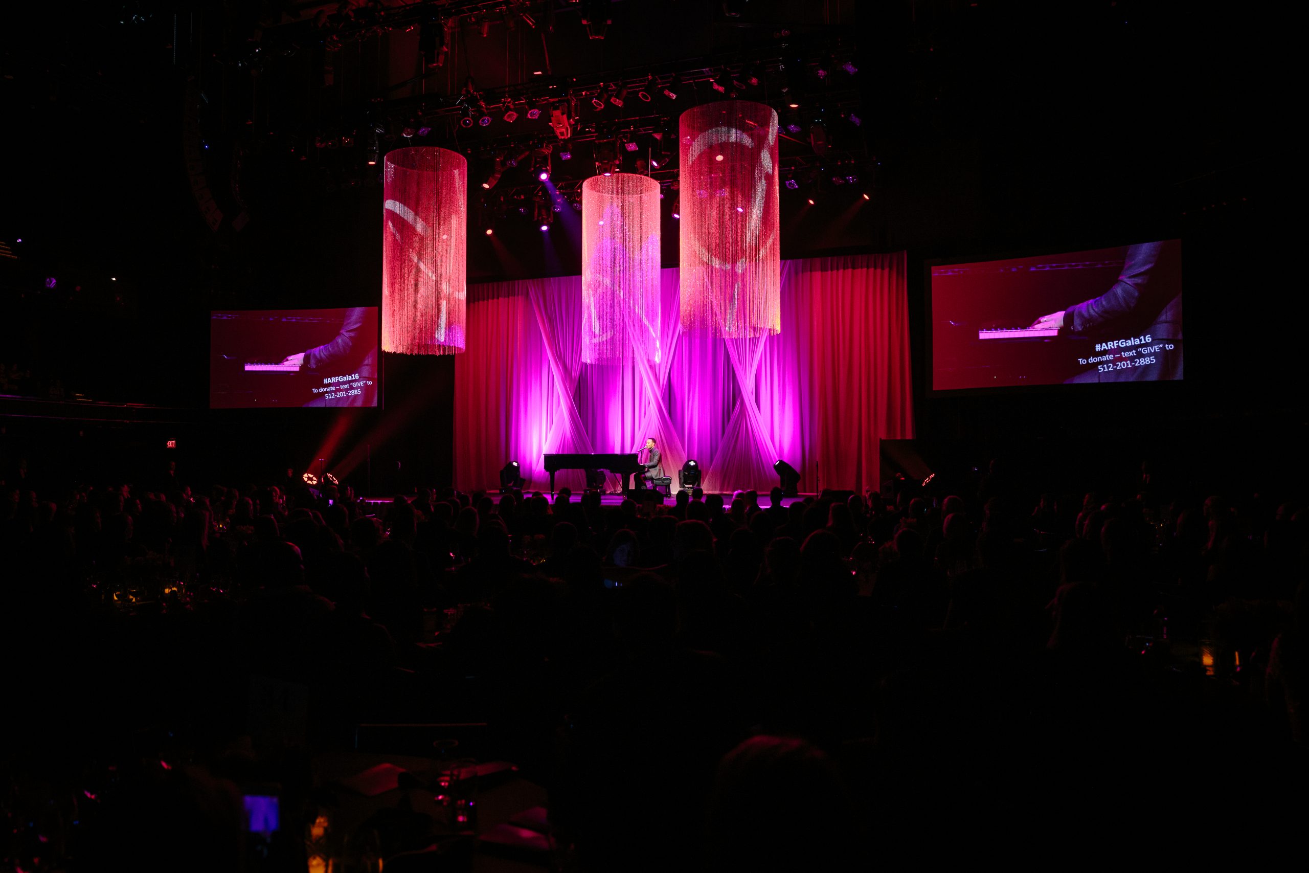 John Legend performing at the 2017 Andy Roddick Foundation Gala at ACL Live