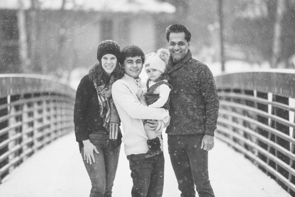 Ahmad Winter Family Portraits in Whitefish Montana at Riverside Park